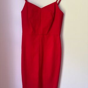 Banana Republic Size 2 spaghetti strapped Red Women's Dress